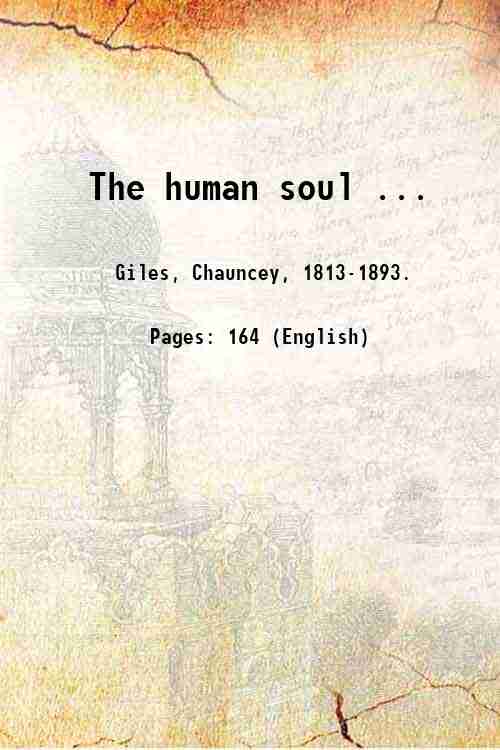 The human soul . 1906