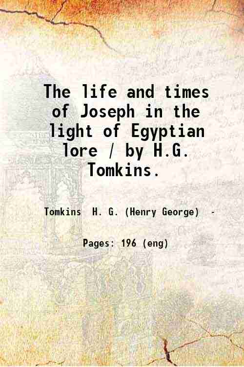 The life and times of Joseph in the light of …
