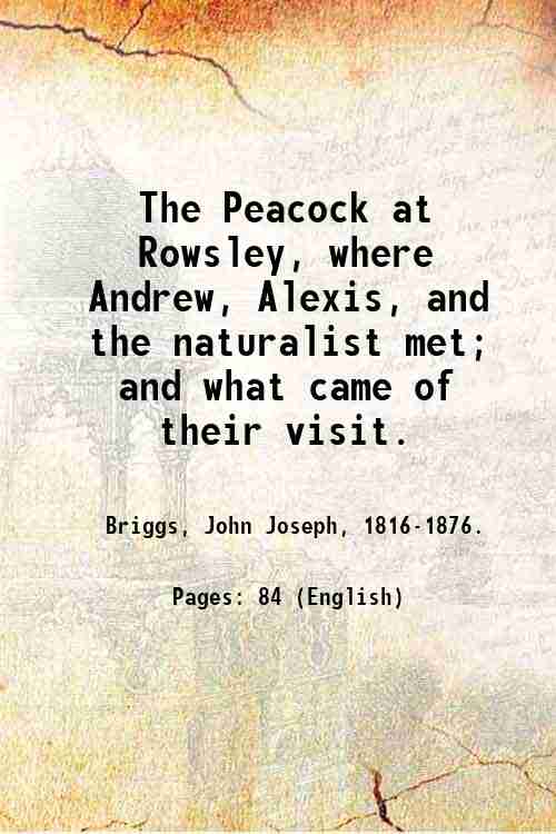 The Peacock at Rowsley, where Andrew, Alexis, and the naturalist …