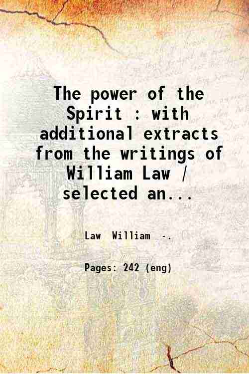 The power of the Spirit : with additional extracts from …