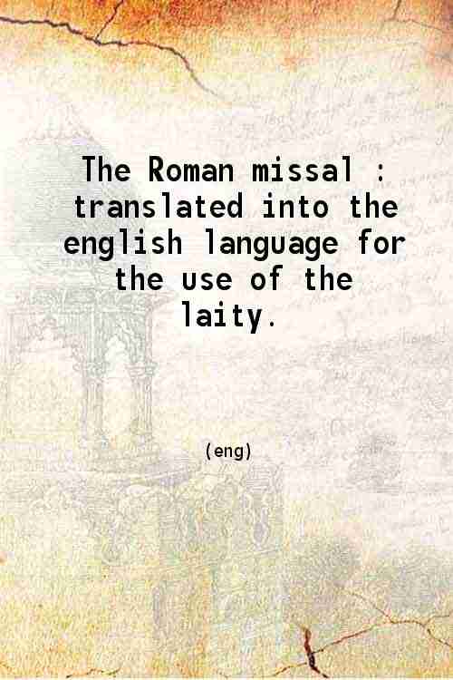 The Roman missal 1861