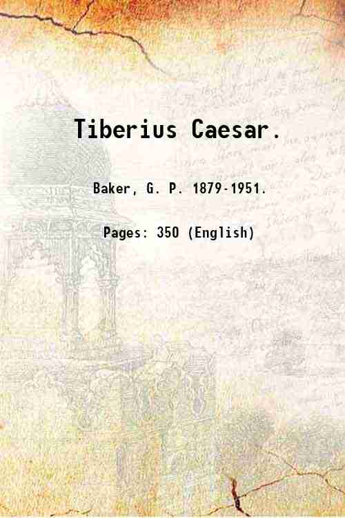 Tiberius Caesar. 1929