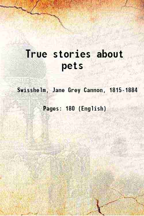 True stories about pets 1879