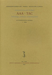 AAA - TAC. Acoustical Arts and Artifacts. Technology, Aesthetics, Communication. …