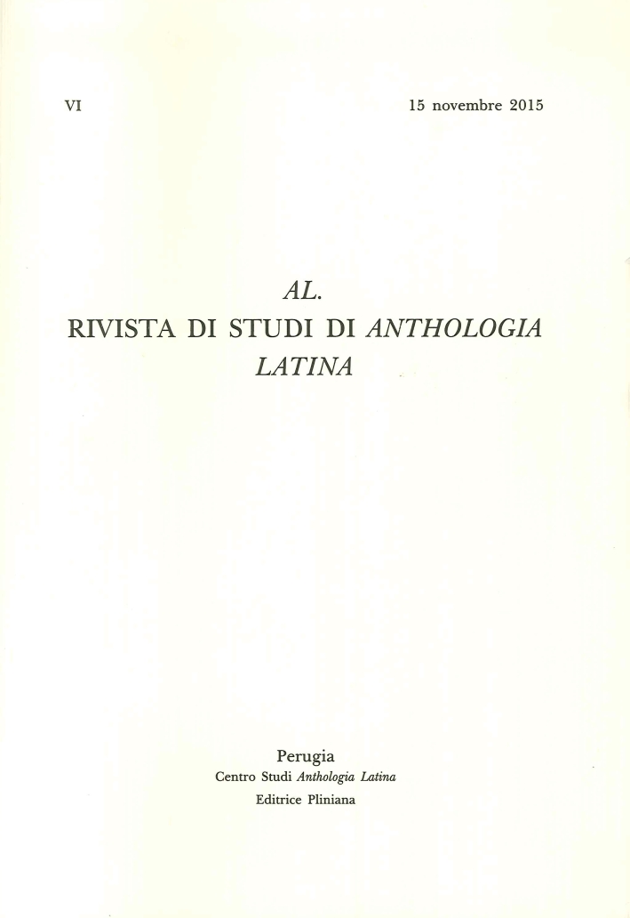 Al. Rivista di Studi di Anthologia Latina. Vol. VI. 15 …