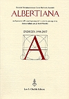 Albertiana. Indices (1998-2007), Firenze, Casa Editrice Leo S. Olschki, 2009