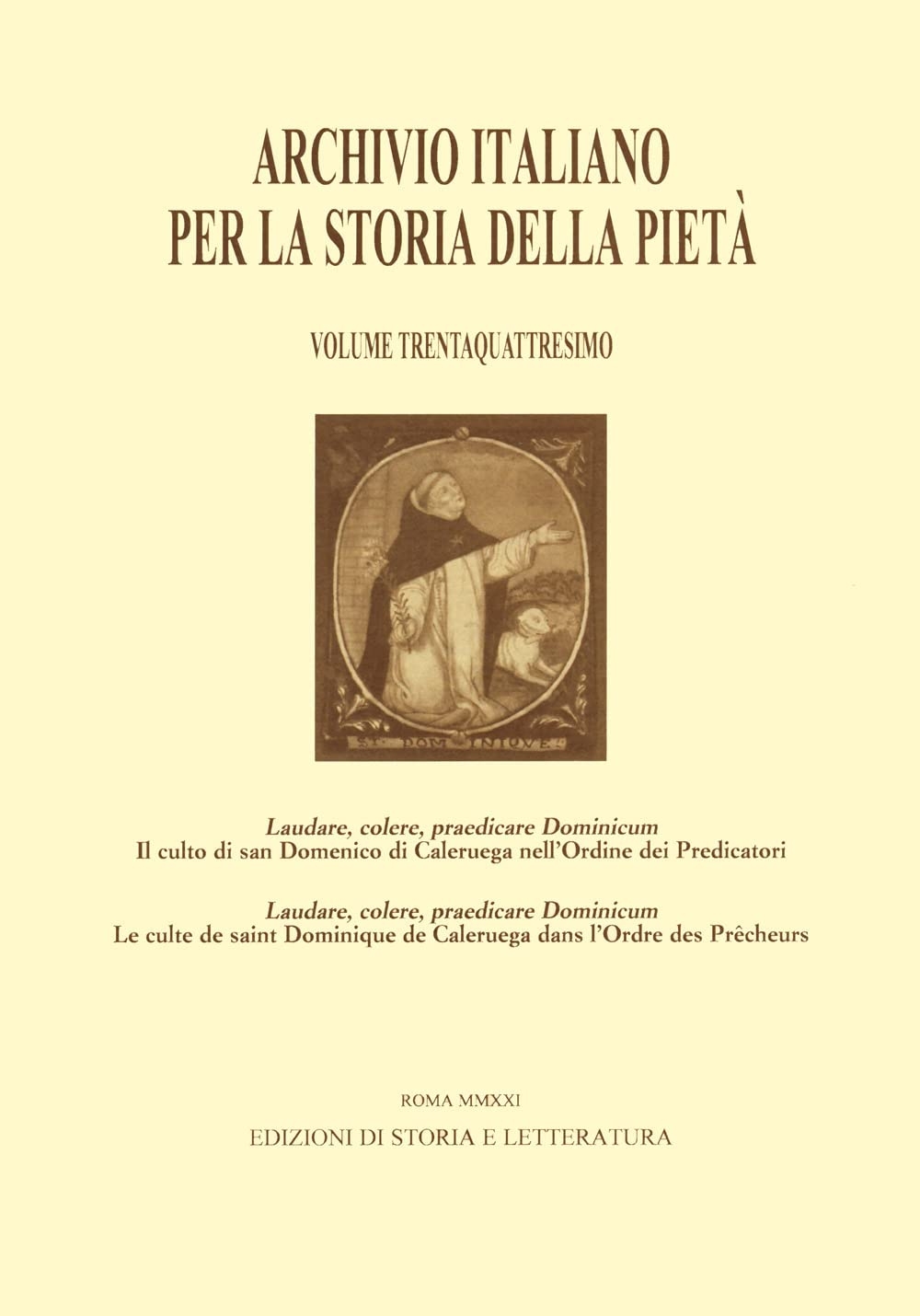 Archivio italiano per la Storia della Pietà. Vol. 34. Ottavo …