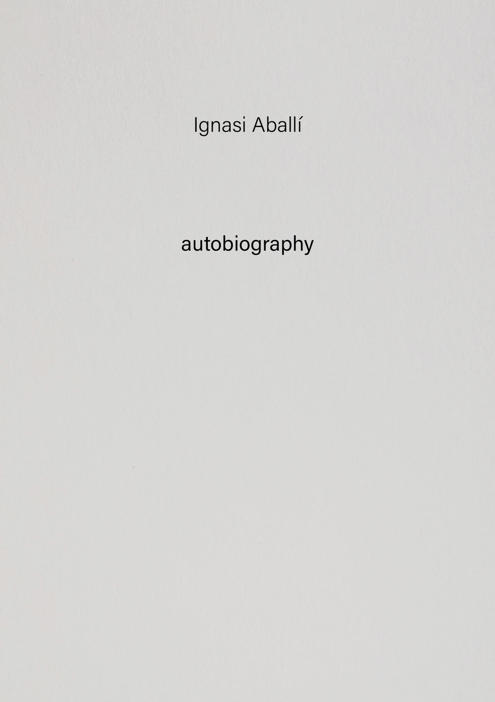 Autobiography n.10