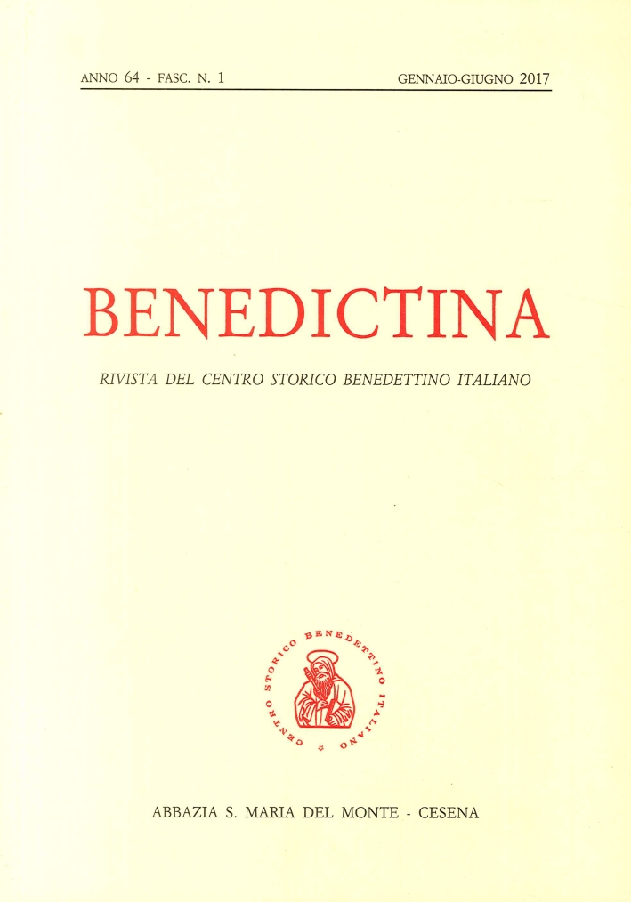 Benedictina. Rivista del centro storico benedettino italiano. Anno 64 Fasc.1. …