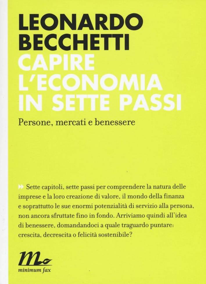 Capire l'economia in sette passi. Persone, mercati e benessere, Roma, …