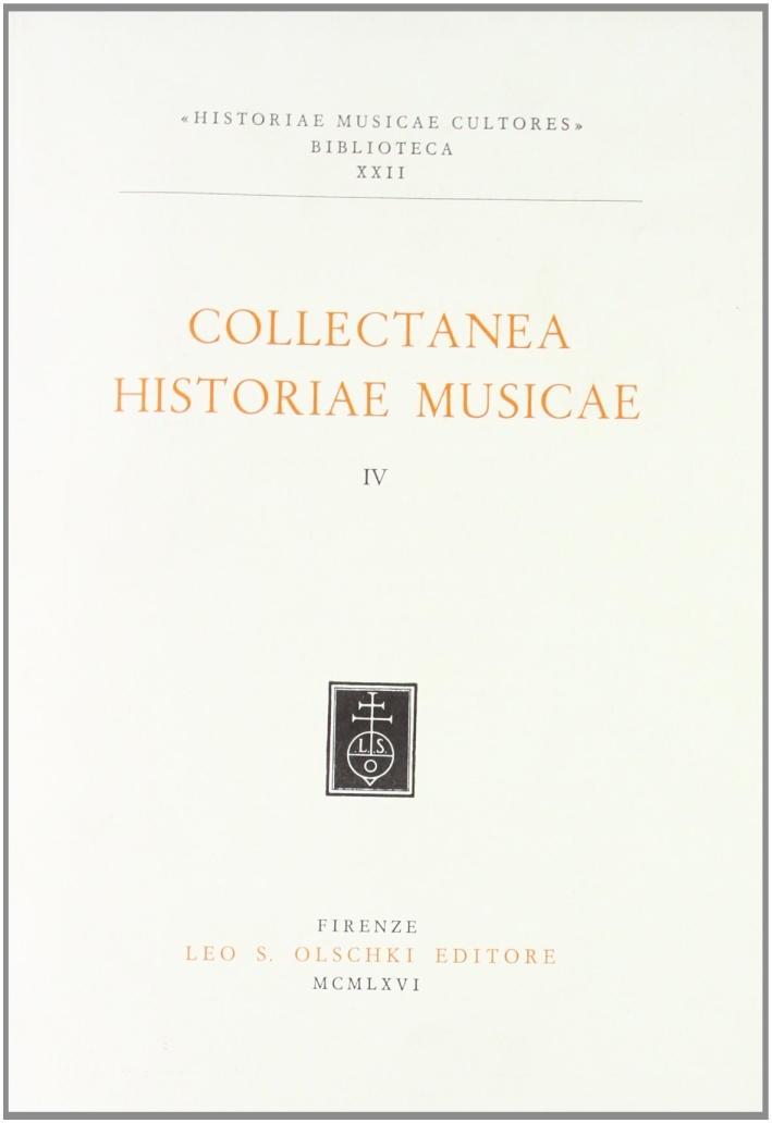 Collectanea historiae musicae. Vol. 4, Firenze, Casa Editrice Leo S. …