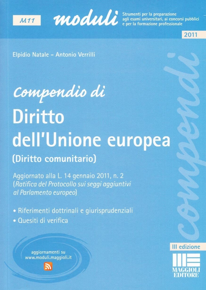 Compendio di diritto dell'Unione europea (diritto comunitario)