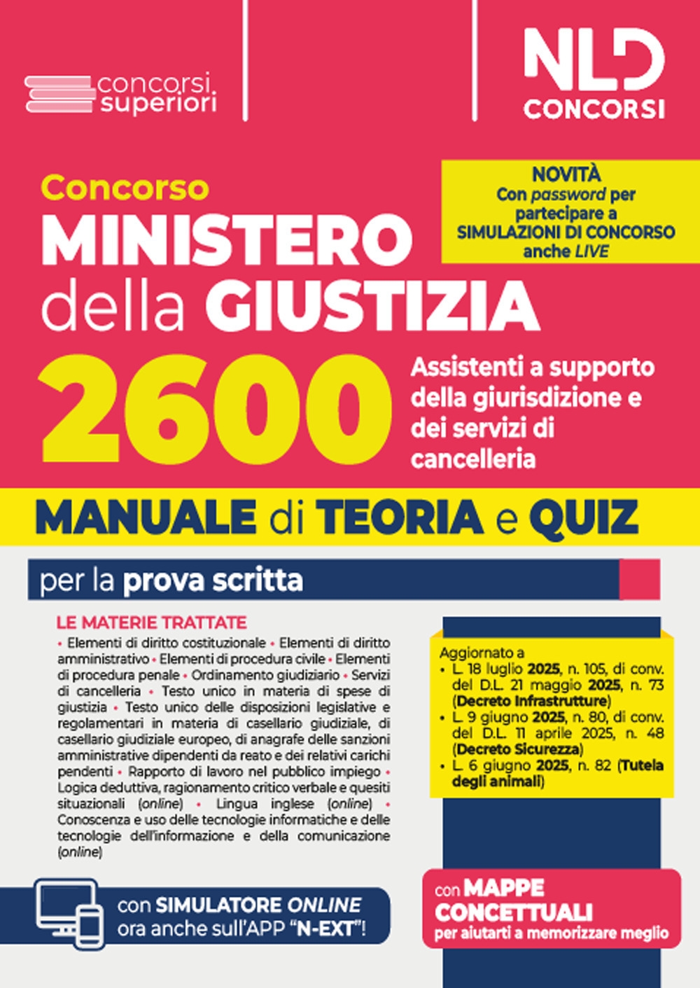 Concorso Ministero della Giustizia 2600 assistenti a supporto della giurisdizione …