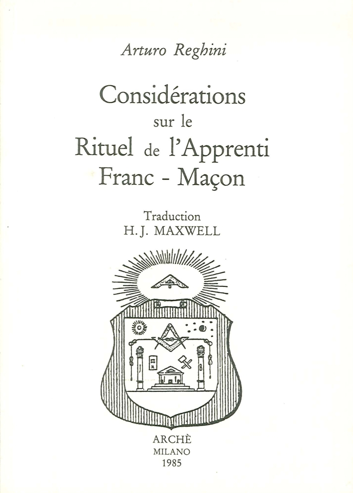 Considérations sur le rituel de l'apprenti franc-maçon