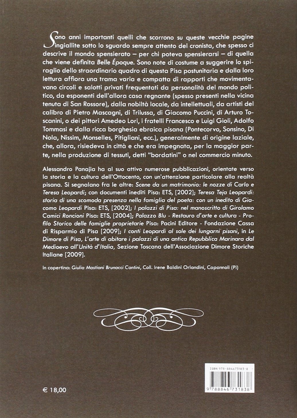 Così riferisce un cronista per il solito ben informato... Pisa …