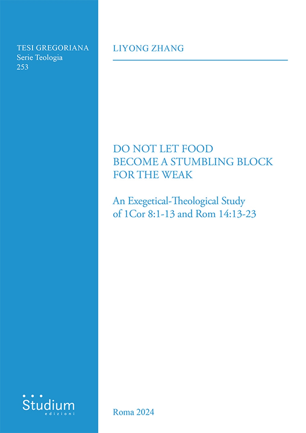 Do not let food become a stumbling block for the …