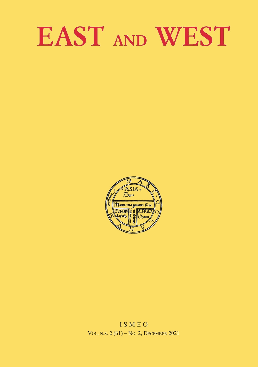 East and West (2021). Vol. N.S. 2 (61) No.2, December …