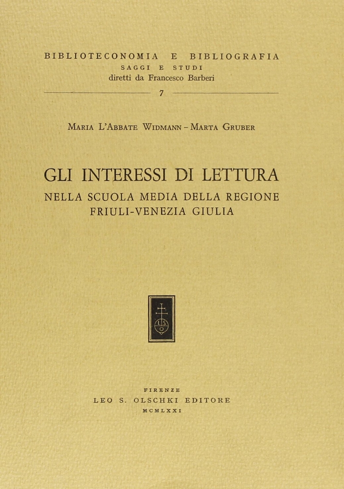 Gli interessi di lettura nella scuola media della regione Friuli-Venezia …
