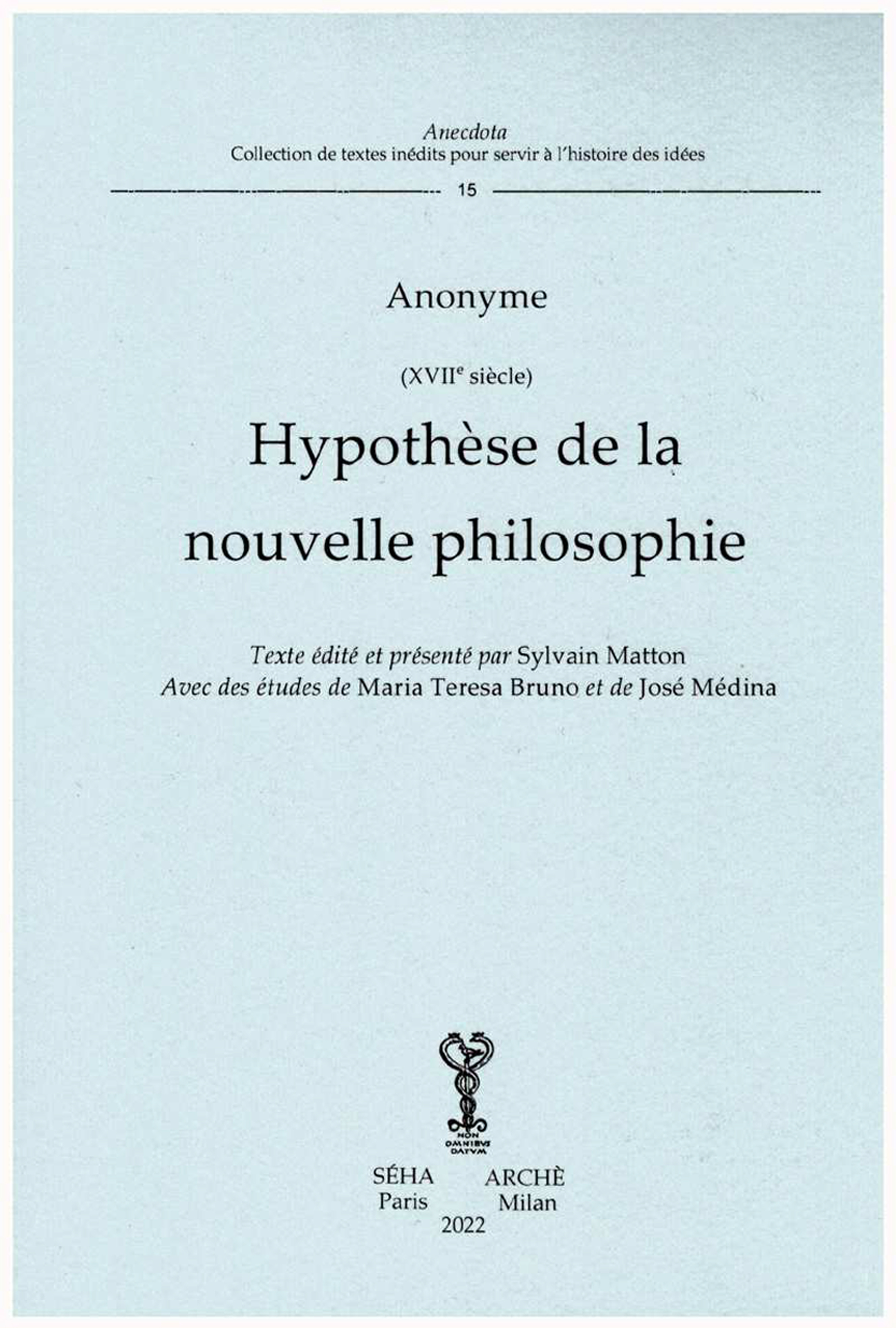 Hypothèse de la nouvelle philosophie