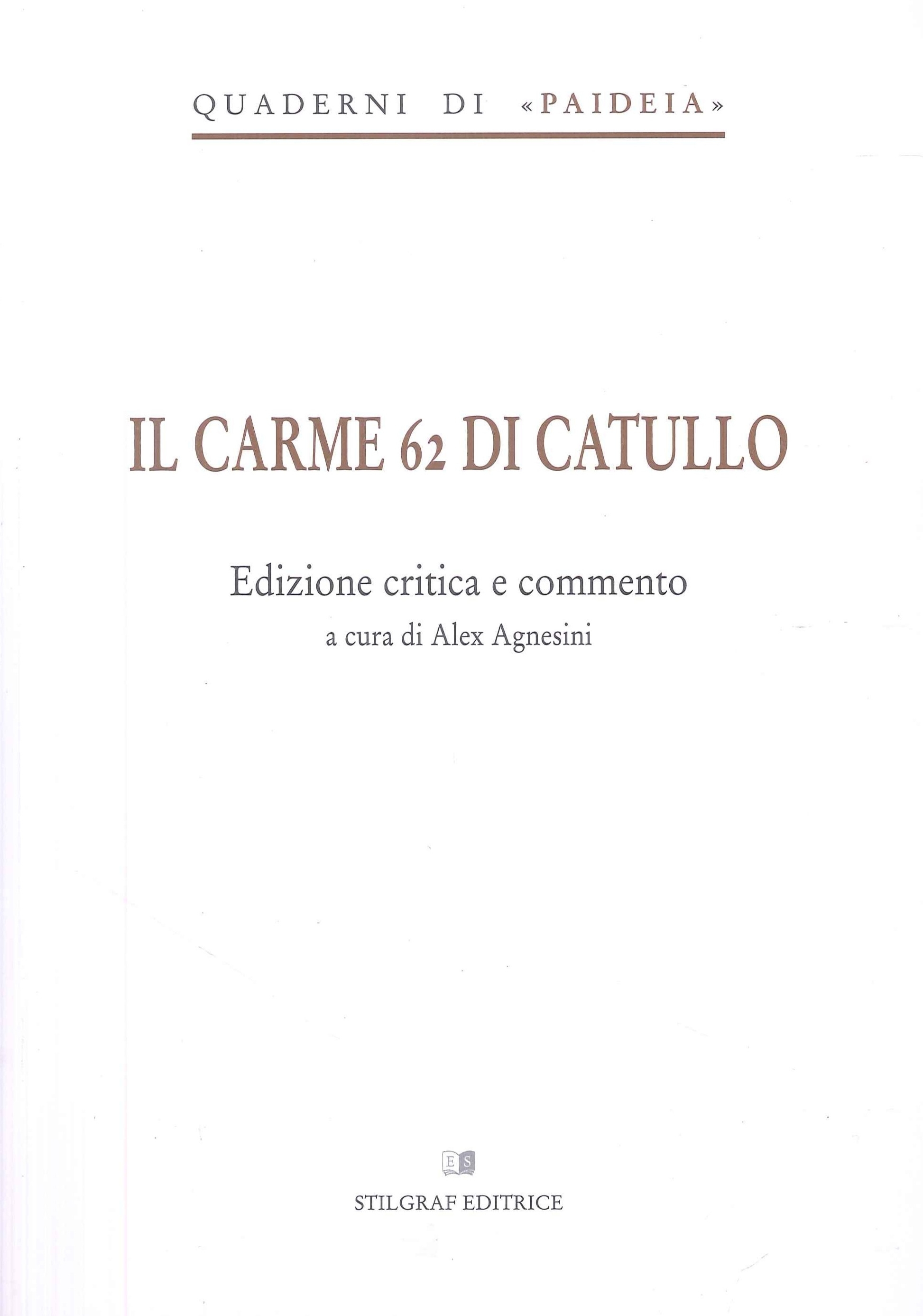 Il carme 62 di Catullo
