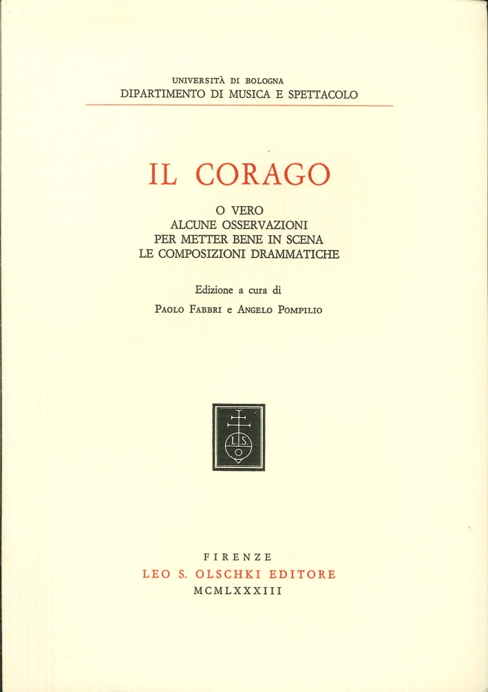 Il corago o vero alcune osservazioni per metter bene in …