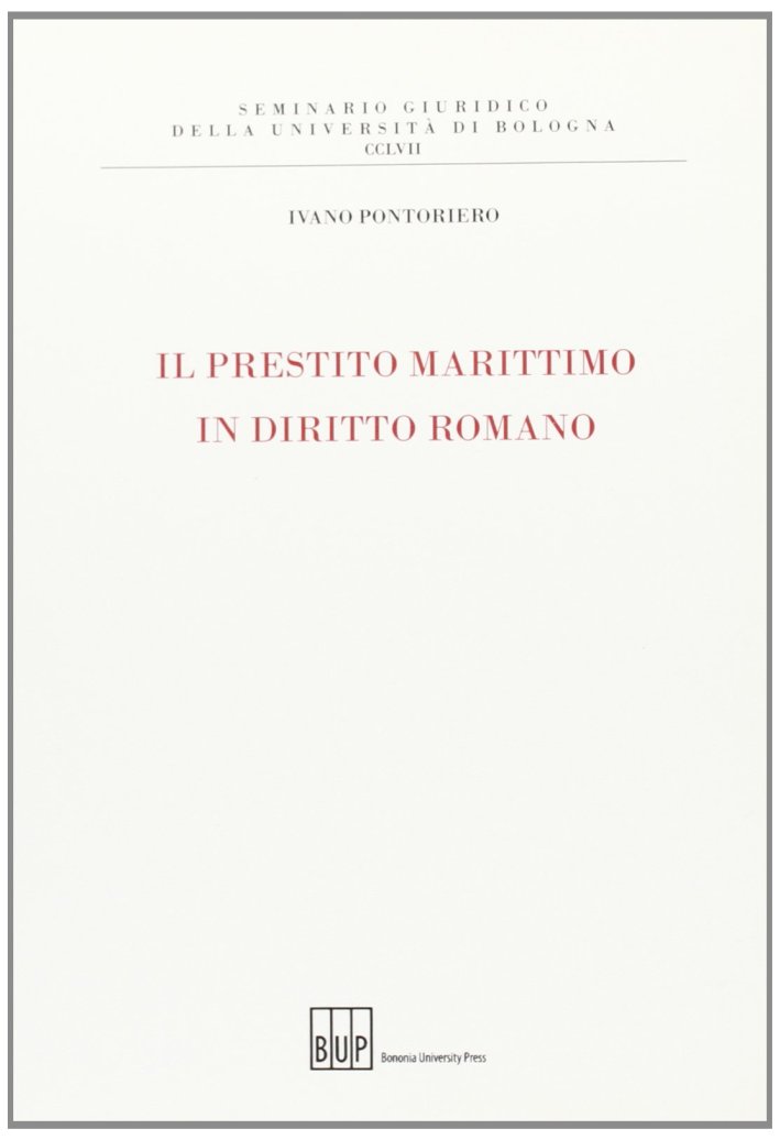 Il prestito marittimo in diritto romano