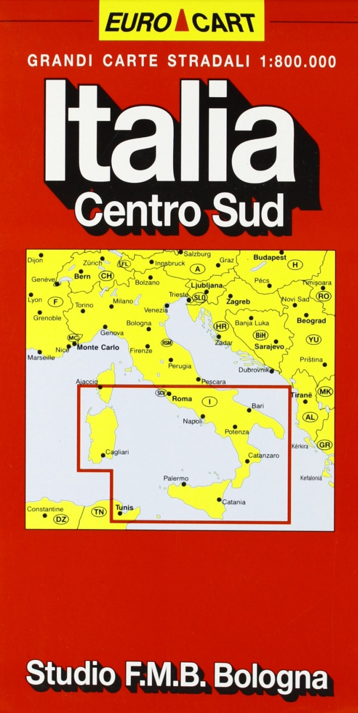 Italia. Centro sud 1:800.000, Rastignano, Studio FMB Bologna, 1993