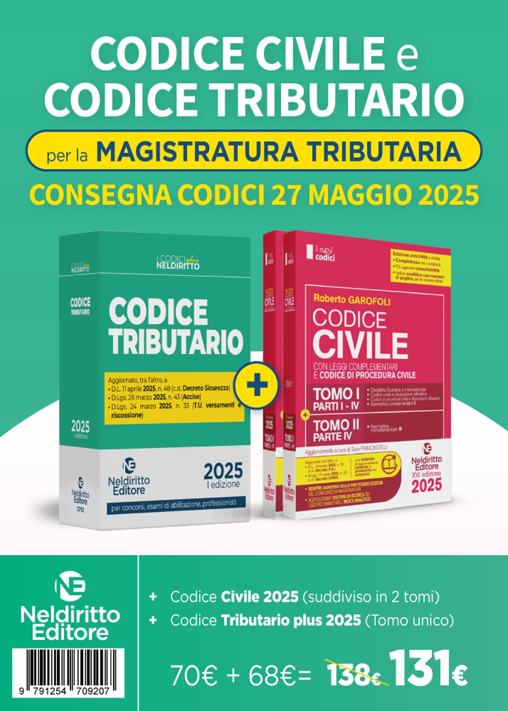 Kit 2 Codici normativi per il Concorso in Magistratura tributaria …