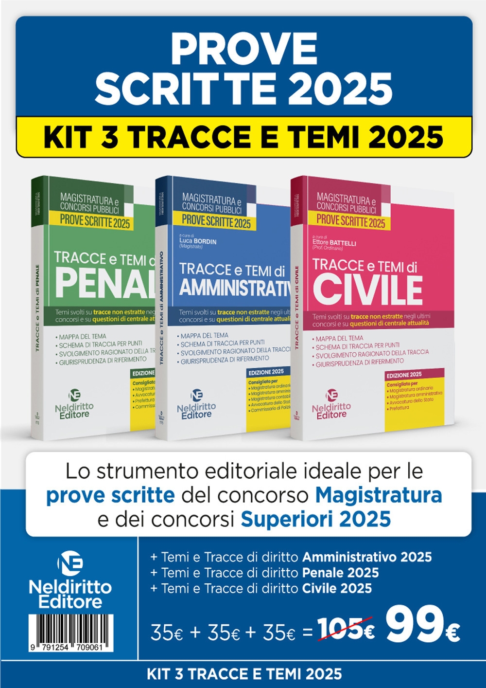 Kit 3 volumi Temi e tracce per il concorso in …