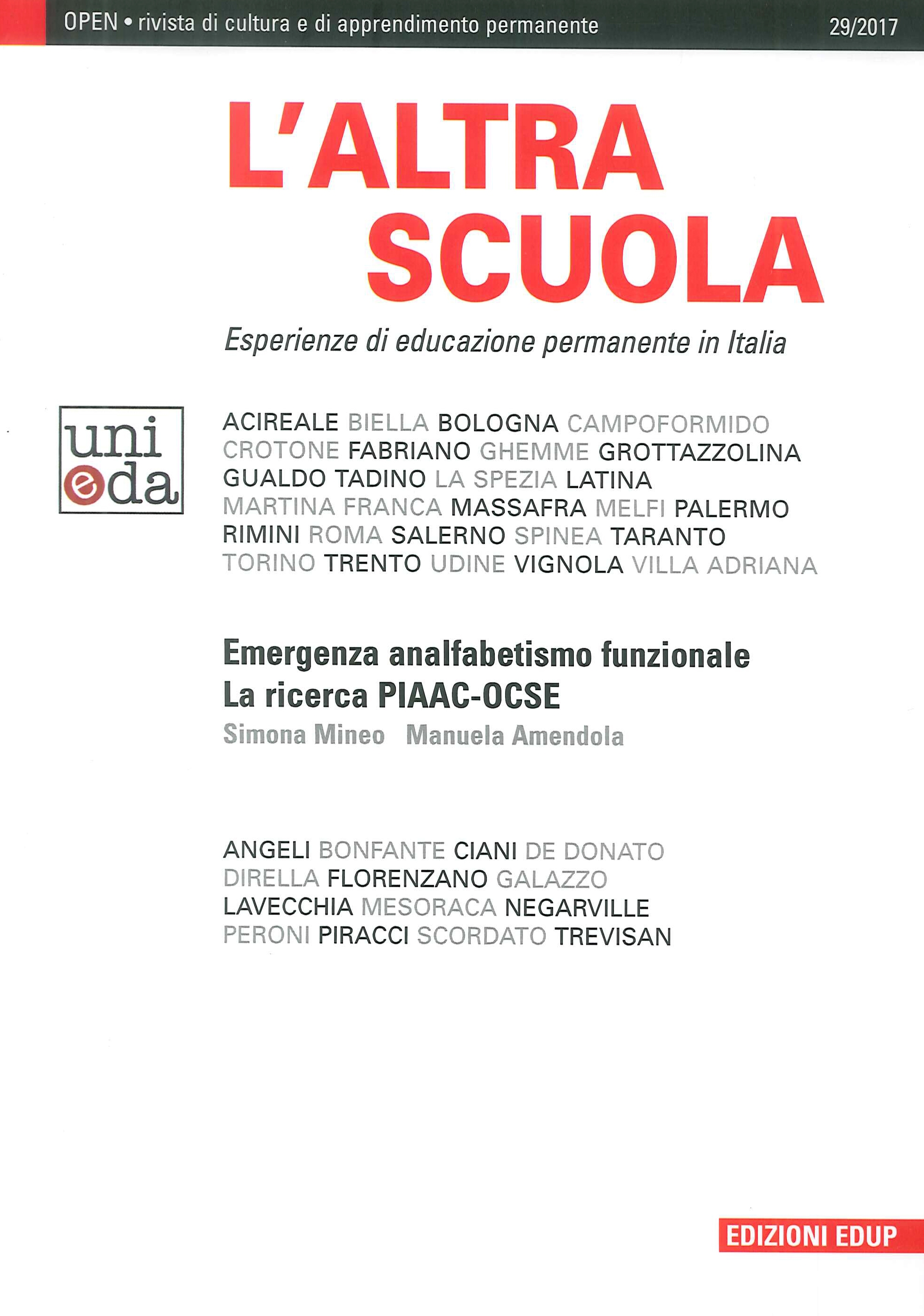 L'Altra Scuola. Esperienze di Educazione Permanente in Italia, Roma, EdUP …
