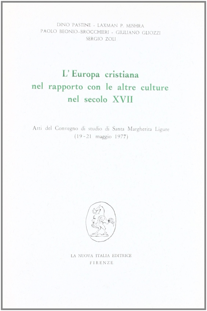 L'Europa cristiana nel rapporto con le altre culture nel secolo …