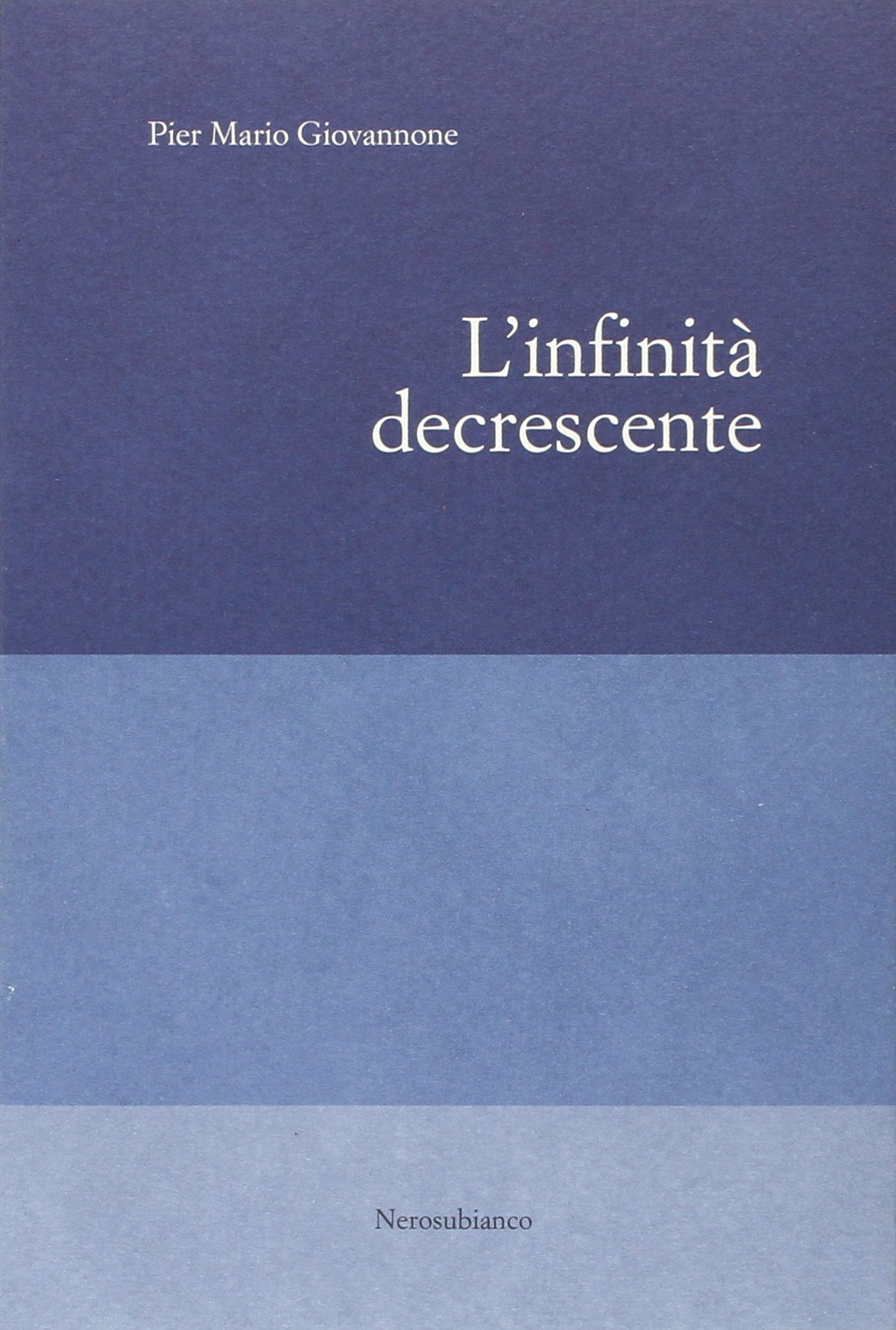 L'infinità decrescente, Cuneo, Nerosubianco, 2005
