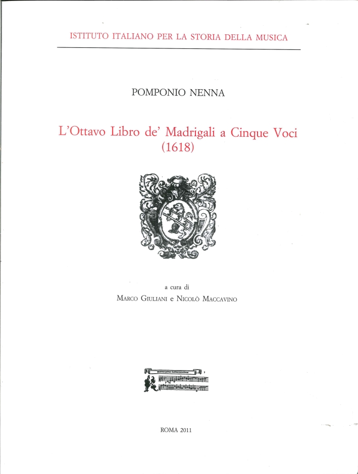L'Ottavo Libro De' Madrigali a Cinque Voci (1618), Roma, IISM …