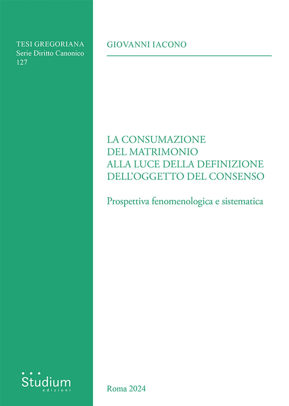 La consumazione del matrimonio alla luce della definizione dell'oggetto del …