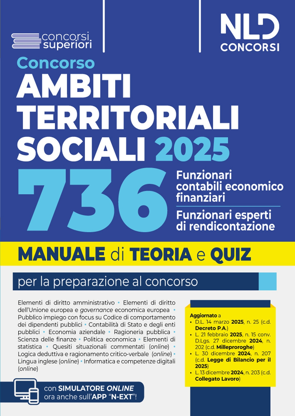 Manuale Concorso ATS, Ambiti Territoriali Sociali, per 736 funzionari contabili-economico …