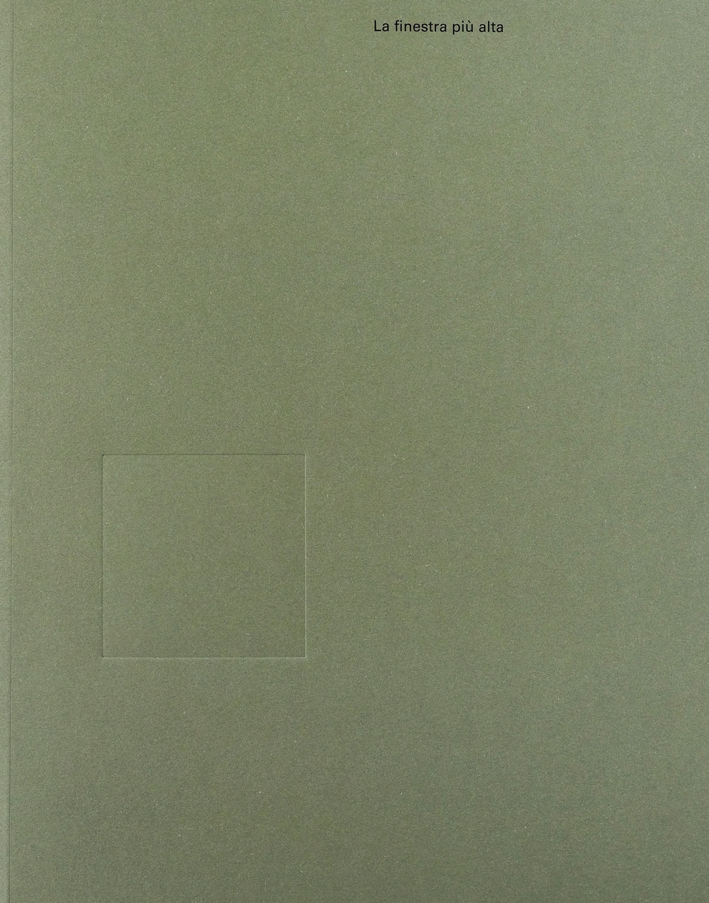 Massimo Spada. La finestra più alta