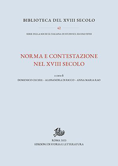 Norma e contestazione nel XVIII secolo
