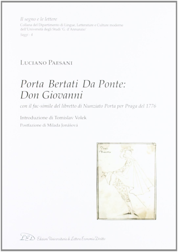 Porta, Bertati, Da Ponte. Don Giovanni. Ediz. in fac-simile del …