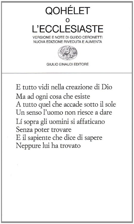 Qohélet o l'Ecclesiaste