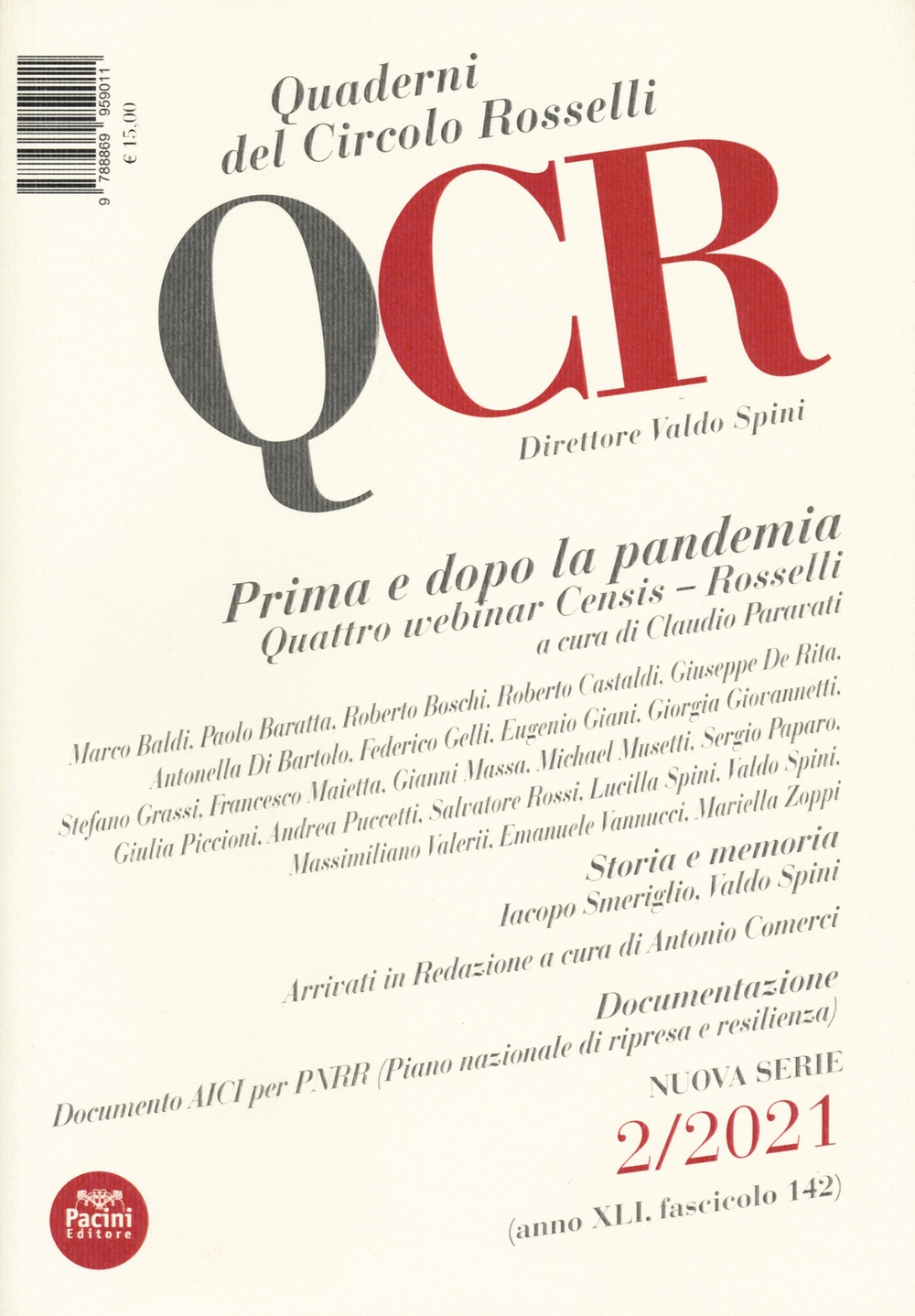 QRC. Quaderni del Circolo Rosselli (2021). Vol. 2: Prima e …