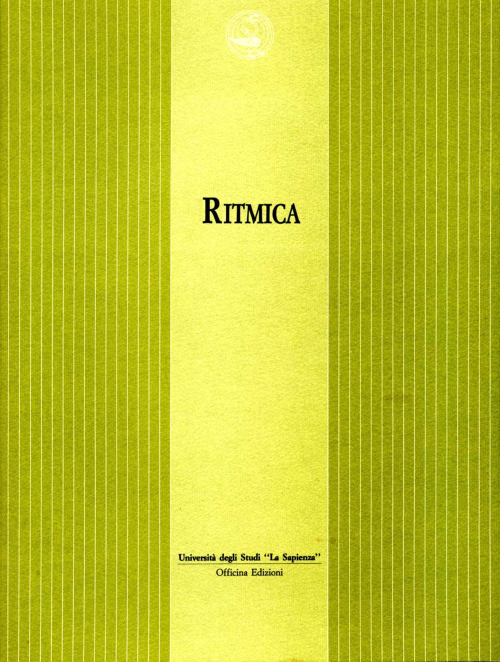 Ritmica. Vol. 1, Roma, Officina Edizioni, 1988