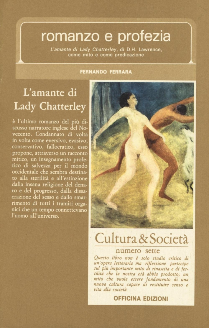 Romanzo e profezia, Roma, Officina Edizioni, 1982