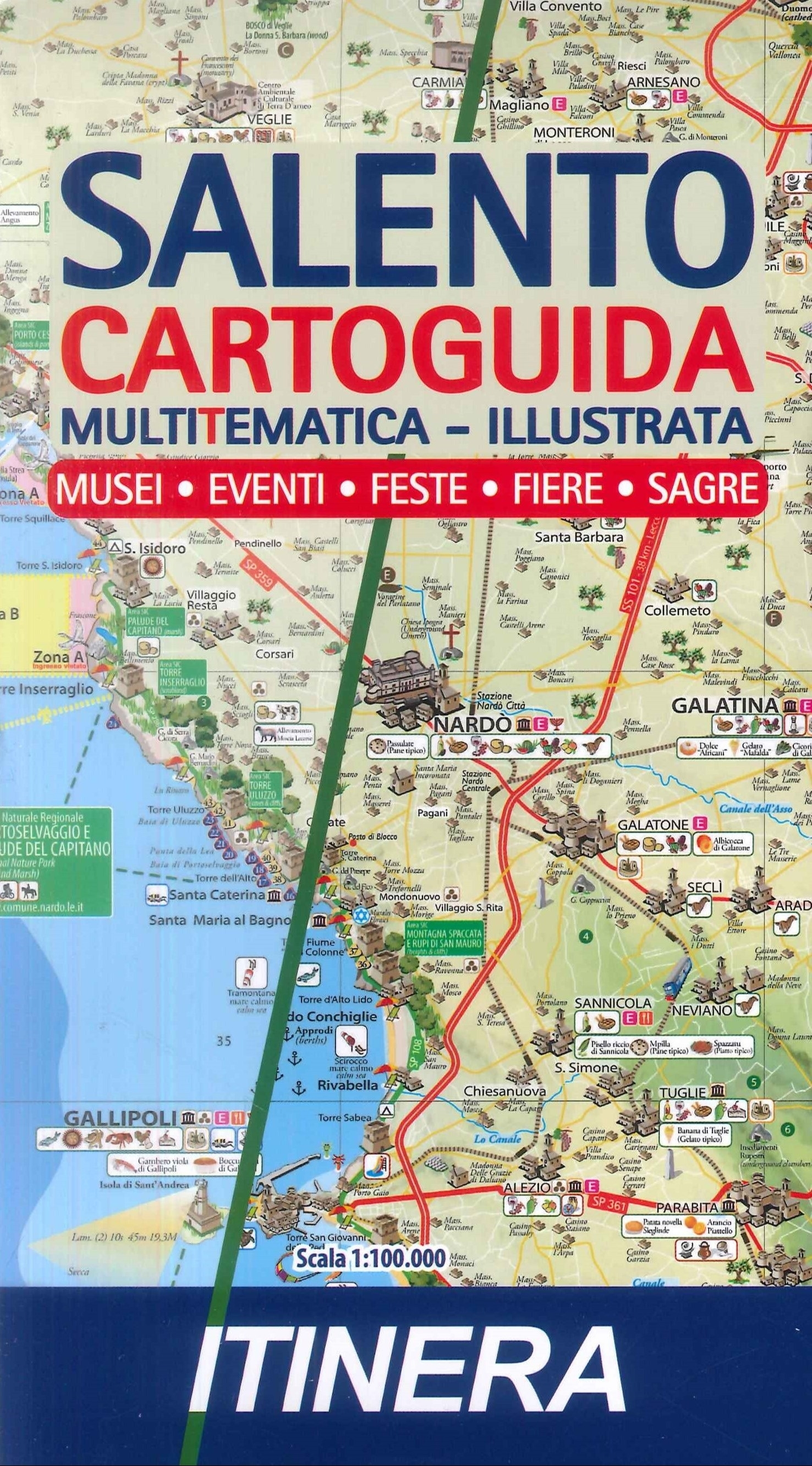 Salento Cartoguida Multitematica Illustrata