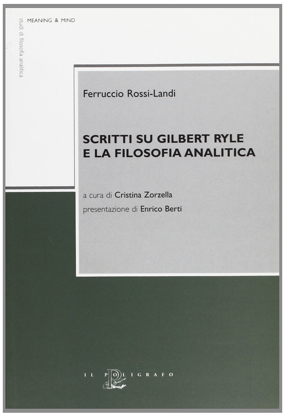 Scritti su Gilbert Ryle e la filosofia analitica