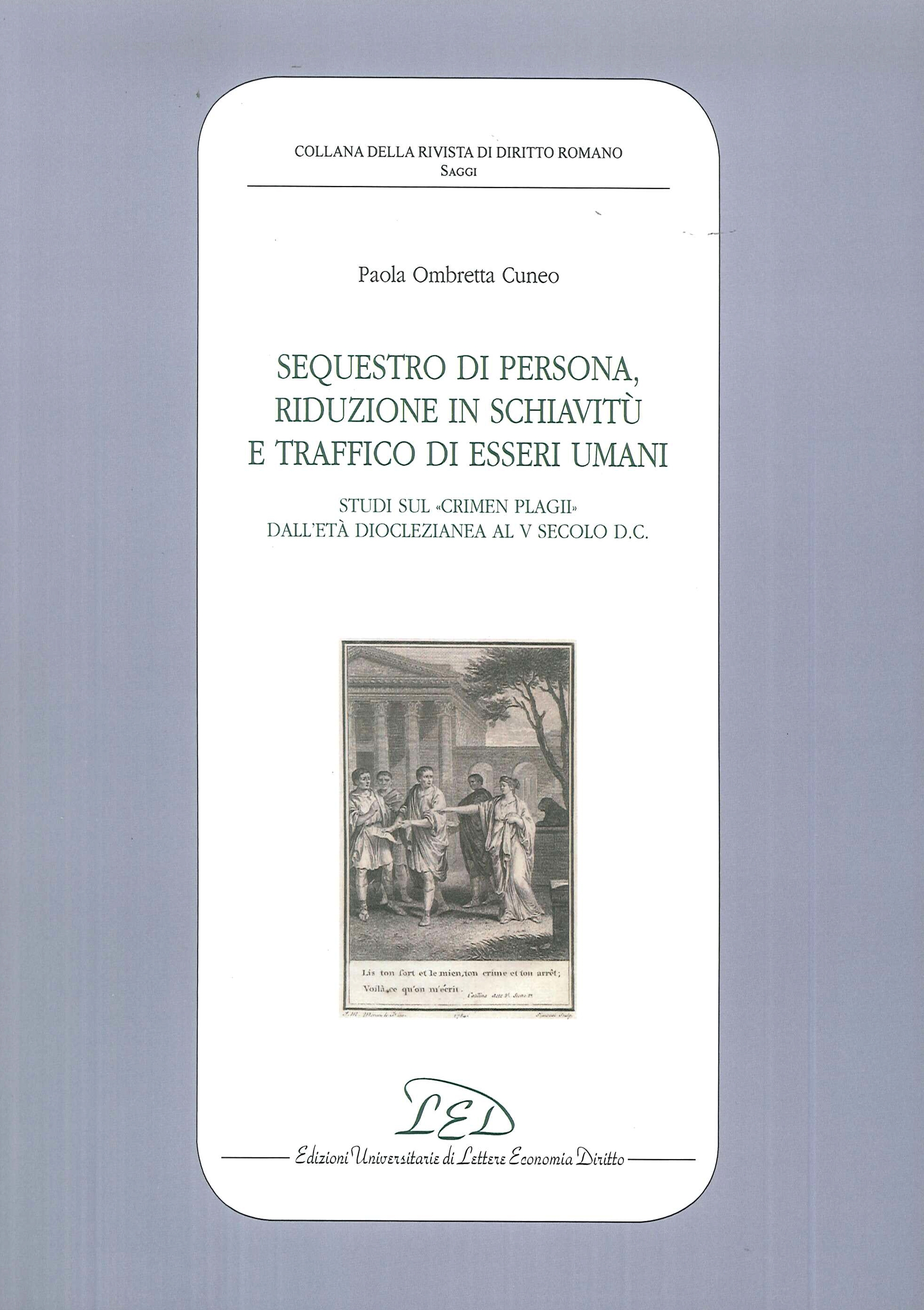 Sequestro di Persona, Riduzione in Schiavitù e Traffico di Esseri …