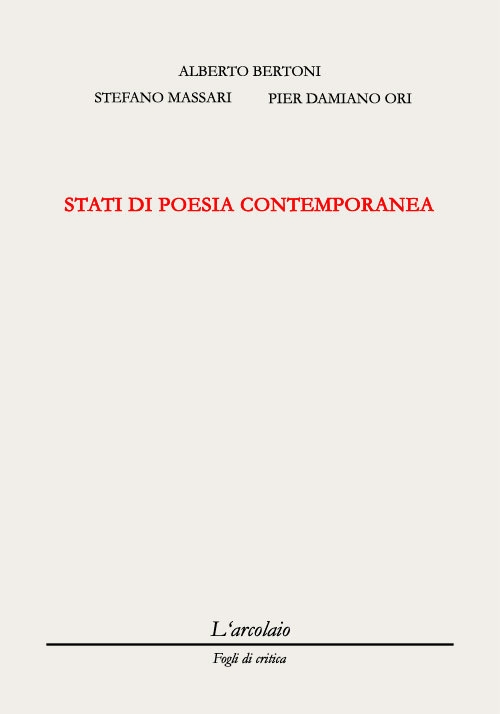 Stati di Poesia Contemporanea