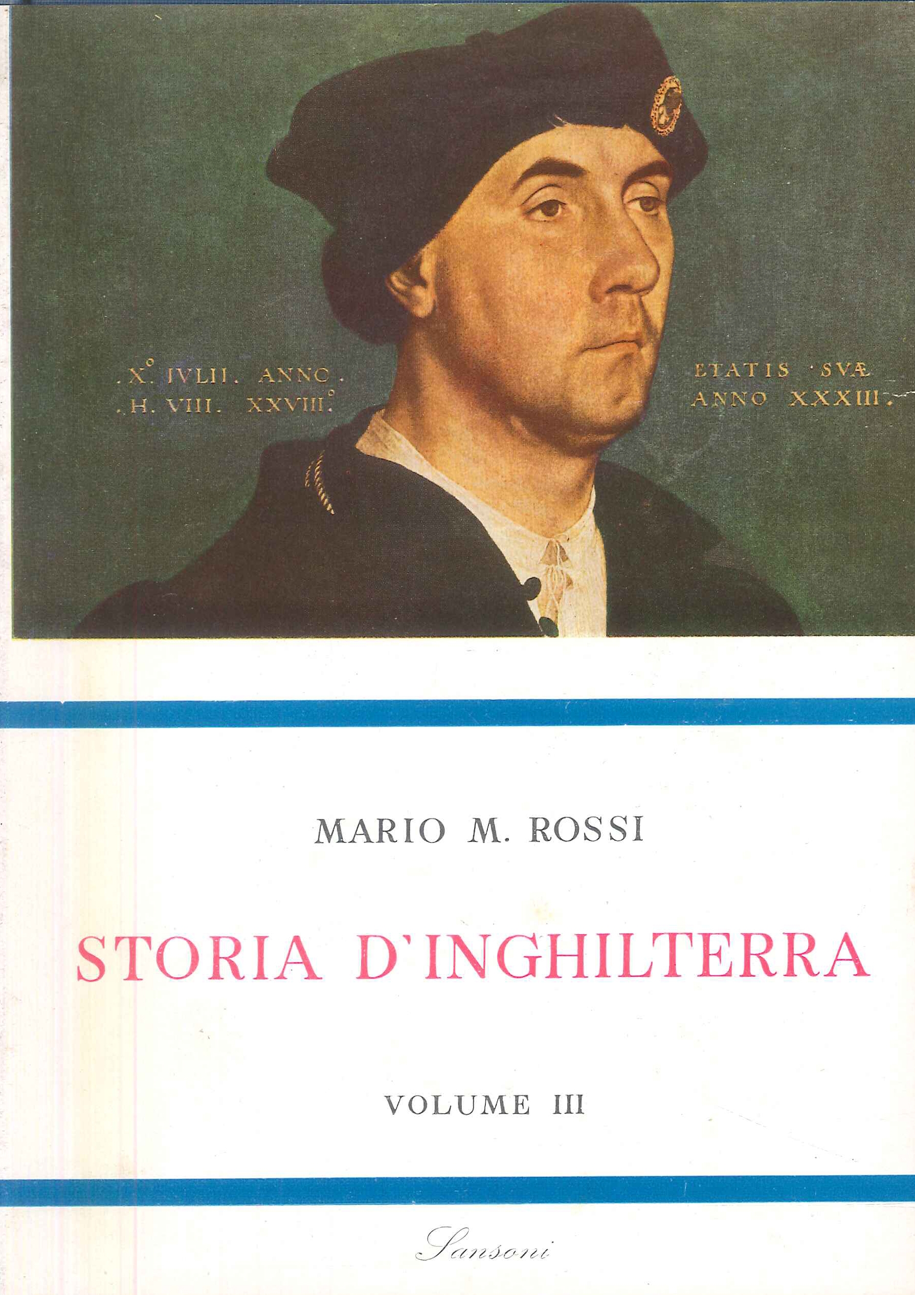 Storia D'Inghilterra Volume III