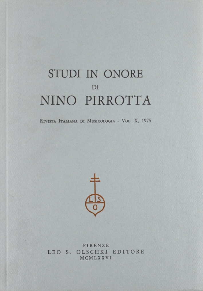 Studi in onore di Nino Pirrotta
