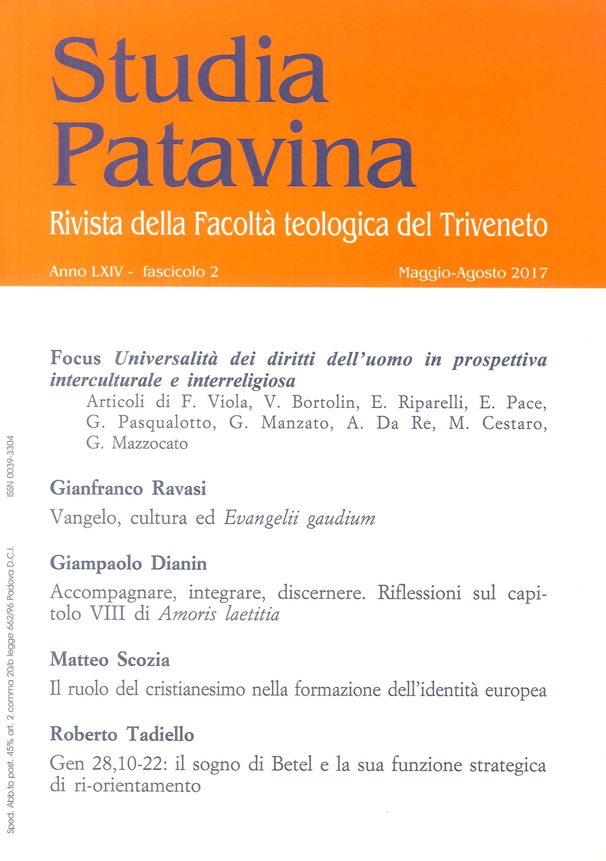 Studia Patavina. Rivista della Facoltà teologica del triveneto. Anno LXIV …