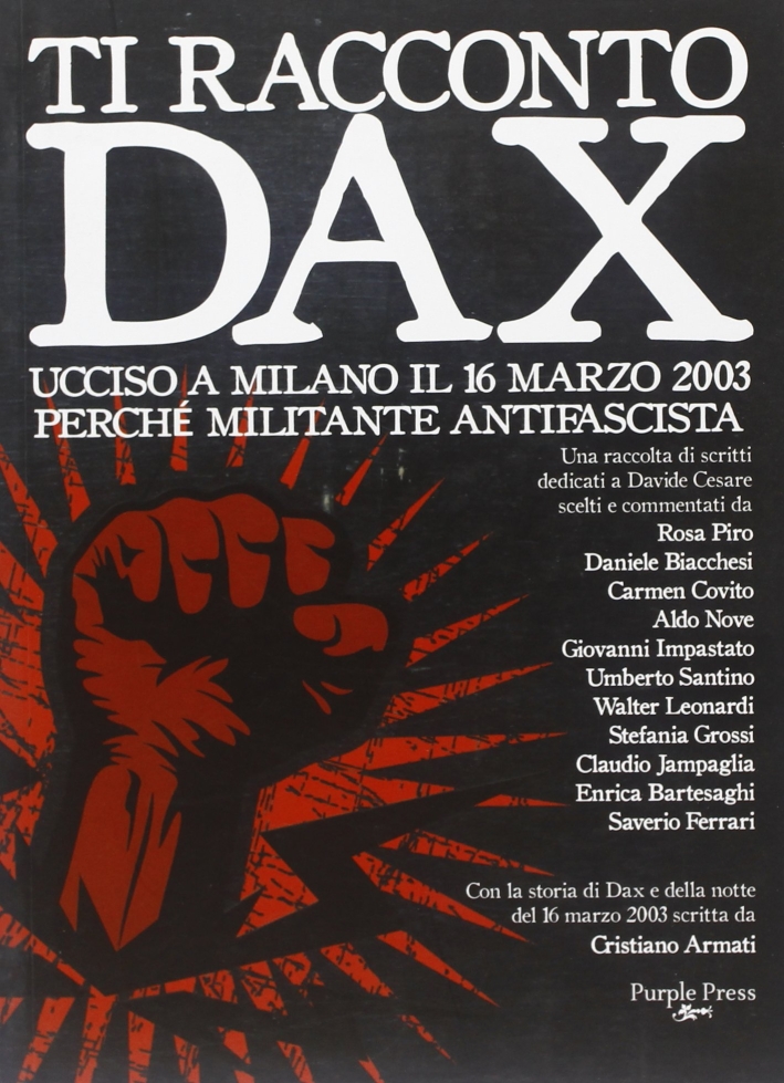 Ti Racconto Dax. Ucciso a Milano il 6 Marzo 2003 …